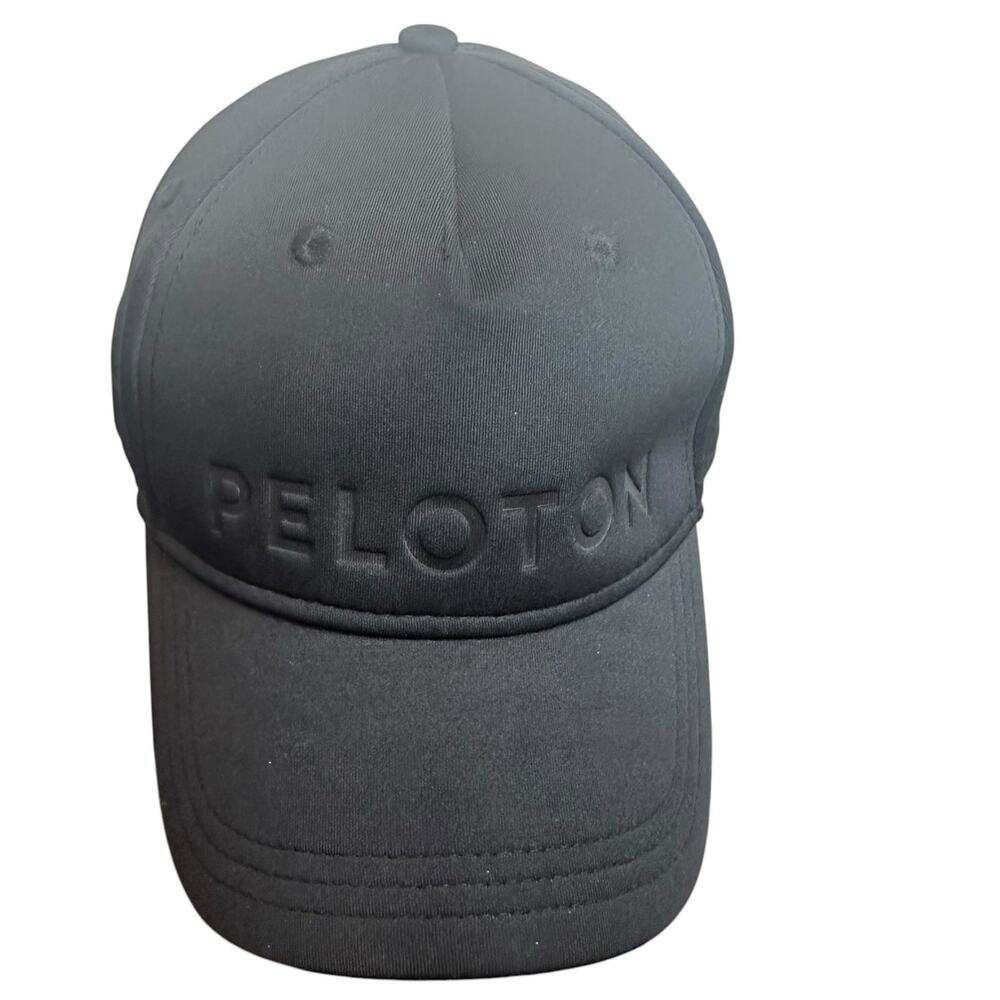 Peloton Black Adjustable Red Strap Baseball Cap O… - image 2
